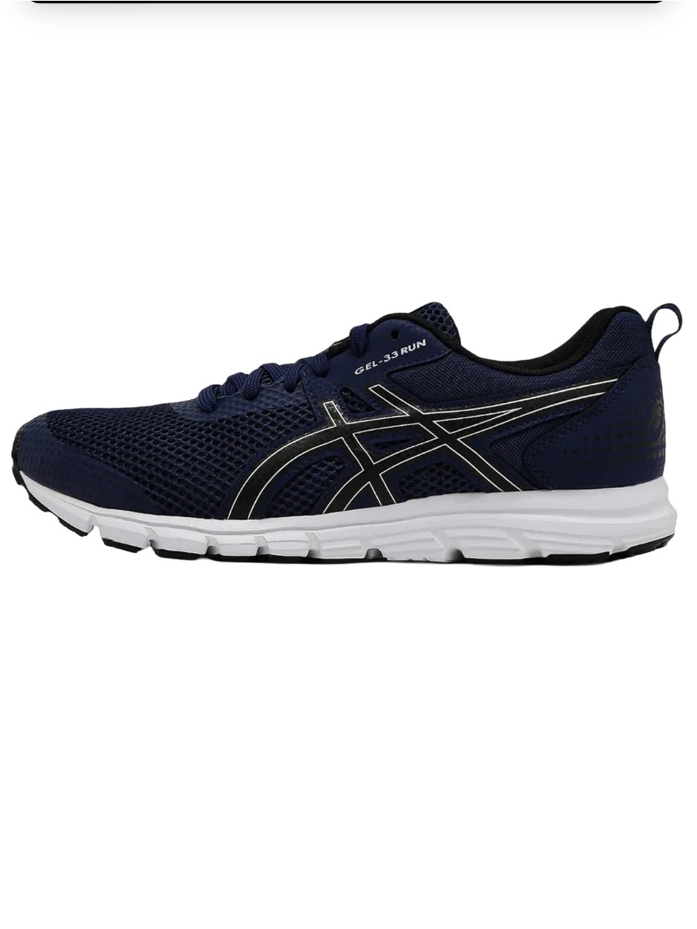 ASICS Navy and White GEL-33 Run Men's Athletic Shoe Size: 9 Men